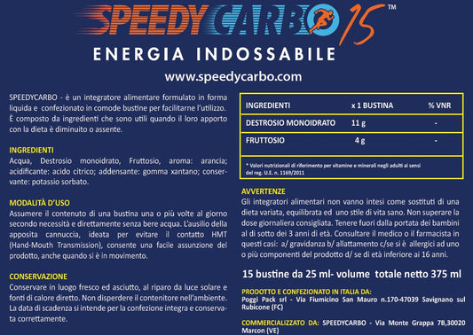 STARTER KIT: POLSINO + 2 CONFEZIONI SPEEDYCARBO15
